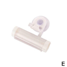 (White)Presse-dentifrice Pp avec crochet de suspension d'aspiration adapté à la maison et aux voyages