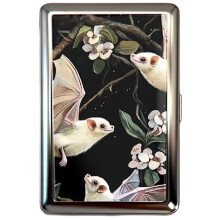 (Bats) Vintage Versatile Cigarette Case/Card Holder Vintage Versatile Card & Cash Case