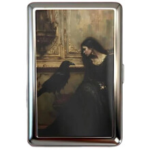 (Crow) Vintage Versatile Cigarette Case/Card Holder Vintage Versatile Card & Cash Case
