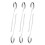 6Pcs Langstiel Edelstahl Tee KaffeelöFfel Eis Besteck 2