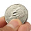 Folding Bitten Half Dollar Coin Magic Prop Close Up Magic Trick Performance 7