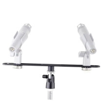 For Alctron MAS020 Double Microphone Stand Stereo Recording Dual Microphone Stand