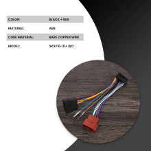 16-Stifts Bilstereoradiosele för Radio Plug Auto Adapter Harness Connector Sksy16-21 + Iso