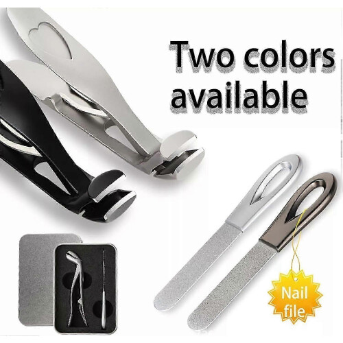 Nail clippers for seniors, thick nails, large, angled head, ergonomic 1