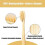 Bamboo toothbrush, 10pcs biodegradable wooden toothbrushes 2