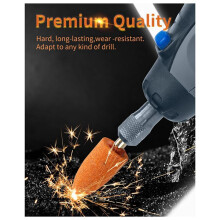 120Pcs Sanding Bits for Rotary Tool, Strong Grinding Stones Bits with 1/8In Shank, Aluminum Oxide Sanding Accessories