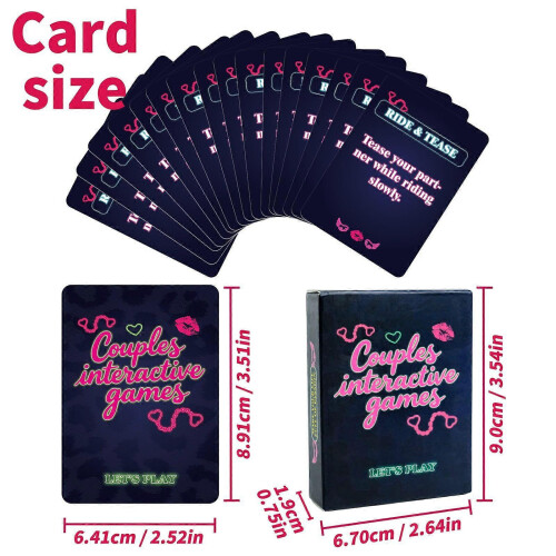 50 PCS Couples Interactive Game Cards Romantic Indoor Date Night Game Gift 2