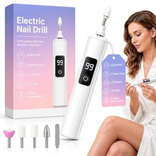 Black Friday Angebot – Professionelle elektrische Nagelpoliermaschine, Aufsätze mit digitaler Geschwindigkeitsanzeige