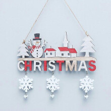 Décorations de Noël en bois à suspendre à la porte, à accrocher au mur, pour décorer le sapin de Noël ou le sapin de Noël. Cadeau idéal