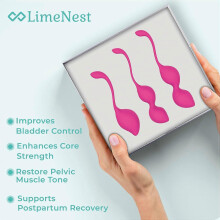 Silikon-Kegel-Hantelset für Frauen, 3 progressive Trainingsgewichte, Körperpflege-Entspannungs-Workout-Massage-Set mit Aufbewahrungsbeu