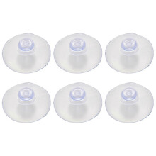 100 ventouses transparentes de 40 mm en forme de champignon.