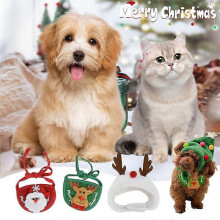 Kerstmuts voor hond en kat, huisdierkleding, slabbetjes, puppymuts, kostuumaccessoires, kerstversiering voor thuis, nieuwjaarscadeau, b