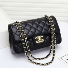 (Black) Women Classic Crossbody Bag Stylish Versatile Quilted Ladies Shoulder Handbag for Daily Wear