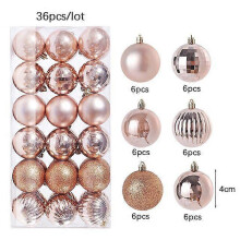 36Pcs 3/4Cm Christmas Balls Multi Color Xmas Hanging Tree Pendants Christmas Tree Ornaments Ball Home Party Decor Gift New Year