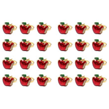 Napkin Rings Set of 24, Red Apple Napkin Ring for Wedding, Dinner Party, Banquet, Serviette for Christmas, Birthday