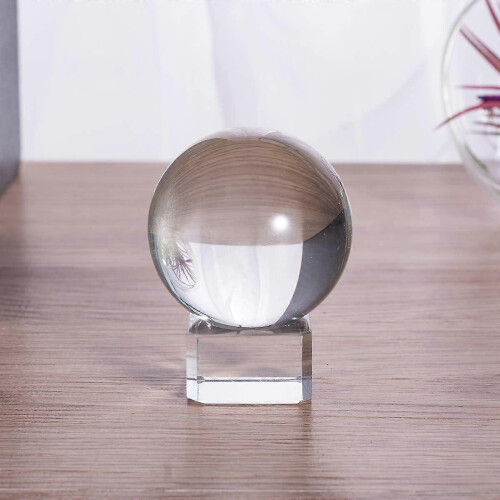40mm(1.6 inch) Solid Mini Fengshui Crystal Ball Healing Crystals(Clear) 1