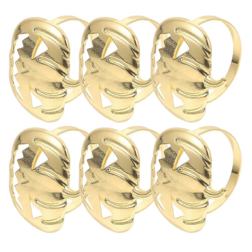 Halloween Table Decoration Pumpkin Napkin Ring for Dining 6Pcs 2