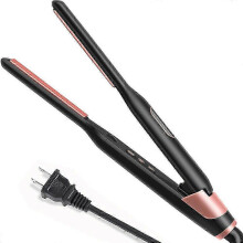 Piastra professionale compatta per capelli corti - Piastra a forma di matita con temperatura regolabile, si riscalda rapidamente