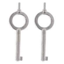 2 x amerykański styl uniwersalny płaski klucz, specjalny klucz do zamka kajdanek, aluminiowy brelok do kluczy