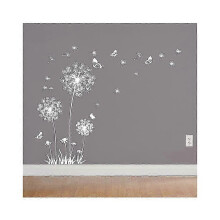 Dandelion Wall Sticker, Self-Adhesive Waterproof Removable Wall Decal, 160 x 130 cm for Living Room Bedroom Decor