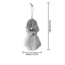 Rainbow Wall Decor Hanging,Rainbow Santa Claus Ornament,Cute Wall Decor Suitable for Festival Ornaments Gifts