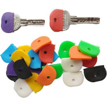 24 Pcs Colorful Key Cap Covers with ID Rings