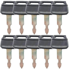 10 Pack Keys for Kobelco New Holland Case Excavators Kawasaki Loader 2420WL2420, K250 (10)