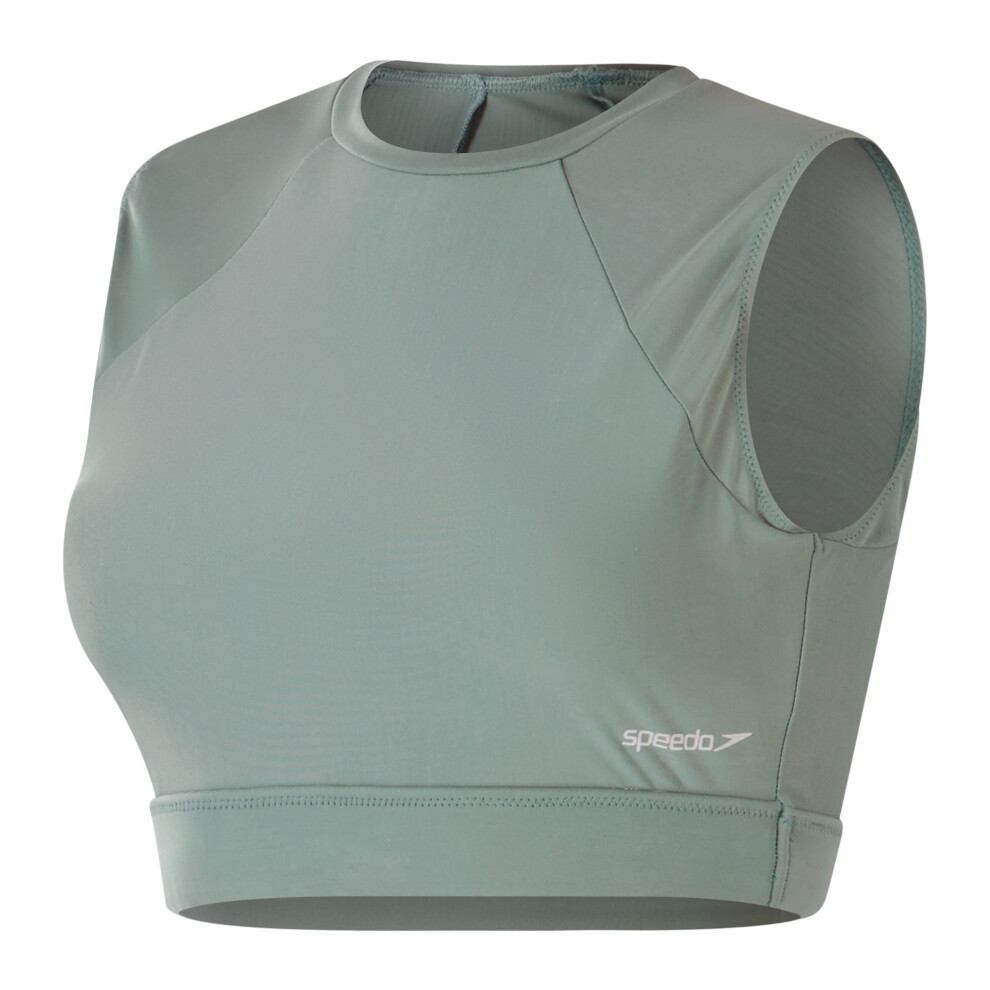 Speedo (S, Green) Womens/Ladies Mesh Crop Top
