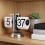 Flip Digital Clock -Small Scale Table Clock Retro Flip Clock Flip Internal Gear Operated Quartz Clock One Leg Clock Home 3