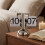 Flip Digital Clock -Small Scale Table Clock Retro Flip Clock Flip Internal Gear Operated Quartz Clock One Leg Clock Home 4