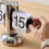 Flip Digital Clock -Small Scale Table Clock Retro Flip Clock Flip Internal Gear Operated Quartz Clock One Leg Clock Home 8