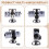Flip Digital Clock -Small Scale Table Clock Retro Flip Clock Flip Internal Gear Operated Quartz Clock One Leg Clock Home 9