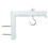 2Pcs Projector Curtain Hanger Projector Screen L-Bracket Mounting Hanger Holder Adjustable Extension Mount Stand 2