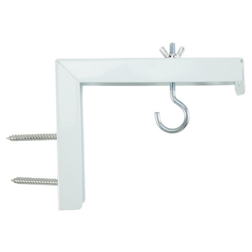 2Pcs Projector Curtain Hanger Projector Screen L-Bracket Mounting Hanger Holder Adjustable Extension Mount Stand 1