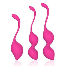 Silikoninen Kegel-käsipainosetti naisille, 3 progressiivista harjoituspainoa, henkilökohtainen hoito, rentoutumisharjoitushierontasarja