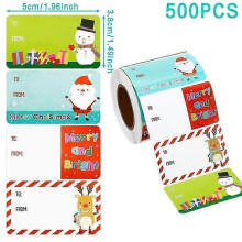 500Pcs Envelope Merry Christmas Decorations For Home Cristmas Xmas Seal Labels DIY Gifts Christmas Gift Packaging Stickers