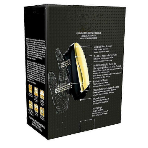 USB Charging Cordless Metal 2-Node Handheld Head Massage Relaxation Device For Adult Men 2