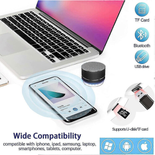 Portable Bluetooth Speaker, Bluetooth Speaker with LED Lights, Wireless Speaker 1