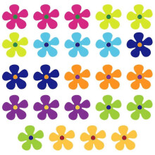 24pcs Car Flower Magnets Magnetic Decals Cute Fridge Magnets Flower Decors For Car Home Door