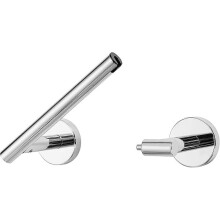 Chrome Toilet Paper Holder Silver Wall Mounted for Bathroom Excellent SUS 304 Stainless Steel Tissue Roll Handle for Mega, Washroom Fle