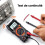Digital Multimeter, Digital Multimeter, Multifunction Voltmeter with 2000 Counts, Electrical Tester, Ohmmeter, Measures AC/DC Voltage 4