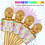 Microfono karaoke wireless, microfono karaoke per bambini con luce LED danzante, microfono Bluetooth per bambini, oro 3