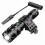 Tactical Flashlight High Lumen Super Bright LED, USB Rechargeable 5 Lighting Modes, Rail Mount with Pressure Switch 1