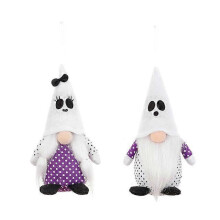 2pcs Halloween Decoration Ghost Ornament Pendant Home Decor Halloween Party Favor Supplies Ghost Tree Decoration Trick or Treat