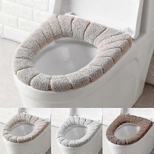 pezzi Copriwater, cuscino per sedile WC, morbido e caldo, lavabile, per bagno