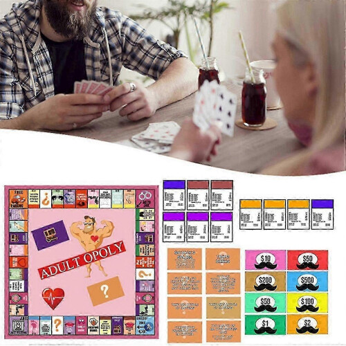 Pink Couples Interactive Board Game Romantic Date Night Game Set with Game Pieces & Dice 1