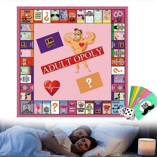 Pink Couples Interactive Board Game Romantic Date Night Game Set with Game Pieces & Dice 2