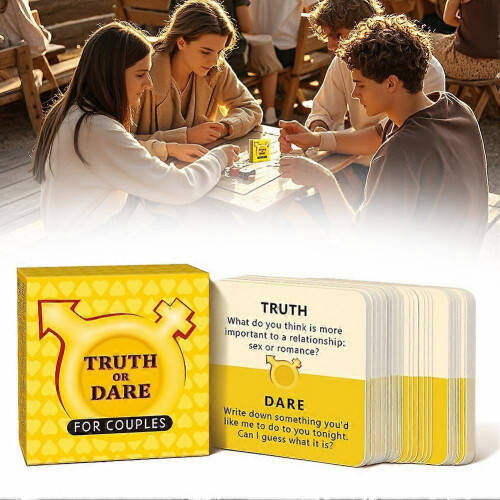 Couples Truth or Dare Interactive Card Game Romantic Date Night Playing Cards Gift 2