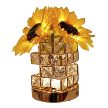 Sunflower Light LED Nursery Night Lamp, Rechargeable Tabletop Lamp For Living Room, Sturdy Decorative Lighting
