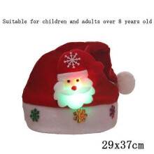 Nouveau bonnet de Noël LED créatif avec lumières clignotantes, bonnet tricoté bonhomme de neige, bonnet d'hiver aux couleurs chaudes, c